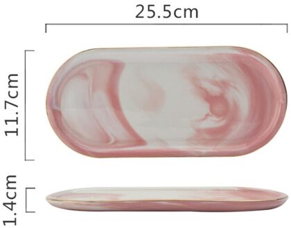 Creatieve Phnom Penh Westerse Voedsel Keramische Plaat Eenvoudige Keramische Ovale Snack Schotel Sieraden Opbergvak Serveerschaal Dessert Lade S-3