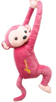 Creatieve Pippi Aap Tissue Doos Cartoon Dier Papieren Servet Tissue Bruin Roze Auto Doos Voor Thuis Keuken Cartoon Tissue Doos JL22