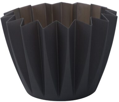 Creatieve Plastic Decoratieve Bloem Mand Tuin Onbreekbaar Plastic Kwekerij Potten Voor Succulenten Party Decoratie Potten zwart