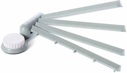 Creatieve Praktische Verstelbare Handdoekenrek Draagbare 4 Draaiende Hanger Armen Multi-functionele Keuken Badkamer Handdoekhouders Blauw