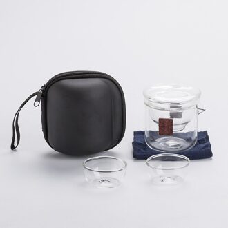 Creatieve Reizen Draagbare Theepot Quik Cup Auto Kantoor Outdoor Thee Pot Kung Fu Thee Set Vriend Teasets Een Pot en Twee Kopjes 2