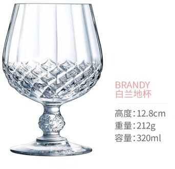 Creatieve Relief Crystal Wijnglas Handgemaakte Loodvrij Beker Champagne Brandy Kopjes Bar Drinkware M01 Brandy