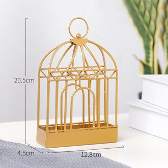 Creatieve Retro Mug Spoel Houder Nordic Vogelkooi Vorm Zomer Dag Iron Muggenmelk Incenses Rack Plaat Woondecoratie stijl 1