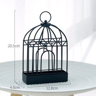 Creatieve Retro Mug Spoel Houder Nordic Vogelkooi Vorm Zomer Dag Iron Muggenmelk Incenses Rack Plaat Woondecoratie stijl 2