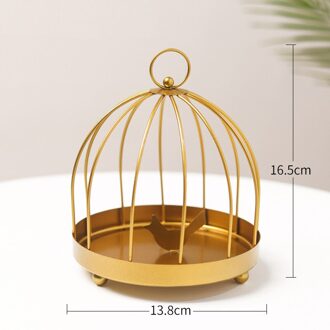 Creatieve Retro Mug Spoel Houder Nordic Vogelkooi Vorm Zomer Dag Iron Muggenmelk Incenses Rack Plaat Woondecoratie stijl 3