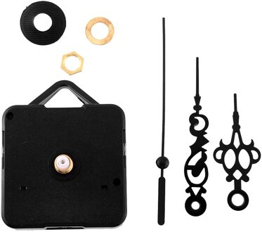 Creatieve Retro Zwarte Handen Quartz Uurwerk Mechanisme Onderdelen Repair Vervangen Diy Essentiële Tools Stille