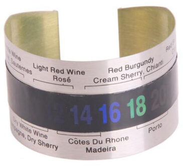 Creatieve Rvs Fles Wijn Thermometer Lcd Display Serveren Party Checker Armband Thermometer Winkel Bar Keuken Gereedschap
