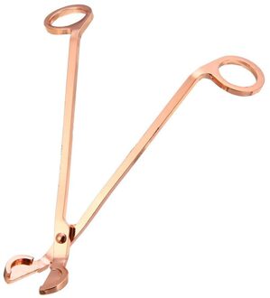 Creatieve Rvs Kaarsenlont Trimmer Olie Lamp Trim Schaar Cutter Tool Haak Clipper Rose Gold Ronde Kop Kaars Schaar