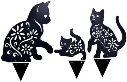 Creatieve Schattige Metalen Katten Zijn Perfect Voor Uw Tuin Markeer Uw Persoonlijkheid Garten Dekoration Tuin Decoratie Outdoor