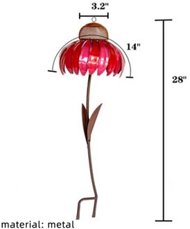 Creatieve Sensation Roze Kegel Bloem Vogel Feeder Outdoor Tuin Yard Decoratie