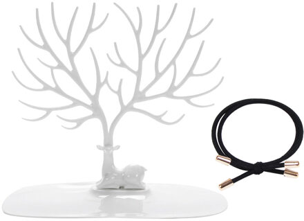 Creatieve Sieraden Organizer Display Oorbel Ketting Houder Ring Display Stand Keuken Organizer #2S wit