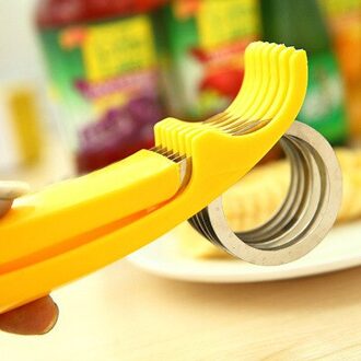 Creatieve Slicer Thuis Dagelijks Banana Cutter Komkommer Dunschiller Voor Fruitsalade Ijscoupes Keuken Gereedschappen Ham Worst Slicer