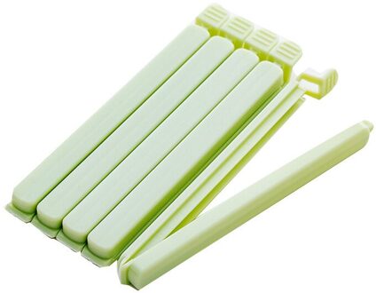 Creatieve Snack Afdichting Clip Voedsel Clip Zak Afdichting Plastic Zak Clip Voedsel Afdichting Afdichting Clip 5 Pack groen plus Size 5 Pack