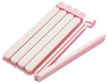 Creatieve Snack Afdichting Clip Voedsel Clip Zak Afdichting Plastic Zak Clip Voedsel Afdichting Afdichting Clip 5 Pack roze groot Sized 5 Pack