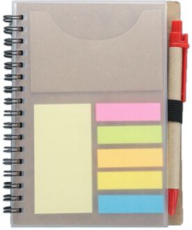 Creatieve Sticky Notes Notepad Kawaii Briefpapier Dagboek Notebook Met Pen School bruin