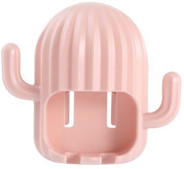 Creatieve Tandenborstelhouder Cactus Gratis Ponsen Naadloze Muur Gemonteerde Multifunctionele Fun Afvoer Zeepbakje Badkamer Accessoires 02