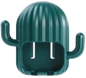 Creatieve Tandenborstelhouder Cactus Gratis Ponsen Naadloze Muur Gemonteerde Multifunctionele Fun Afvoer Zeepbakje Badkamer Accessoires 04
