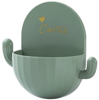 Creatieve Tandenborstelhouder Cactus Gratis Ponsen Naadloze Muur Gemonteerde Multifunctionele Fun Afvoer Zeepbakje Badkamer Accessoires 06