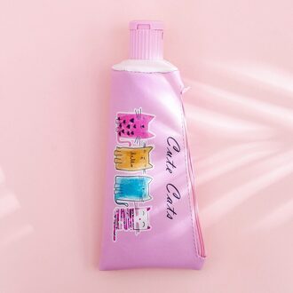 Creatieve tandpasta lederen Etui Leuke Eenhoorn Uil kat grote Pen Zak Kawaii Office School Supplies Koreaanse Briefpapier