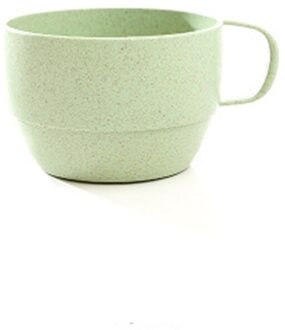Creatieve Tarwe Stro Mok Koffie Melk Thee Dranken Cup Voor Paar Handvat Drinkware Eenvoudige Ontbijt Cup groen