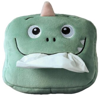 Creatieve Tissue Doos Auto Tissue Doos Leuke Servet Tissue Papier Houder Universele Auto Armsteun Producten Auto Accessoires dinosaurus