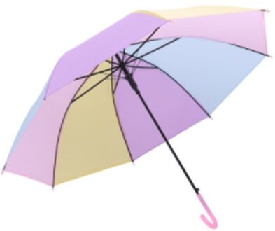 Creatieve Transparante Paraplu 8-Bone Paraplu Automatische Rechte Handvat Lange Handvat Transparante UmbrellaA742 stijl 2