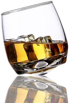 Creatieve Tumbler Gyrate Wijn Bril Scotch Whisky Rock Glas Voor Bar Kantoor Huishoudelijke Bier Jack Whisky Crystal Cup 1 stukken