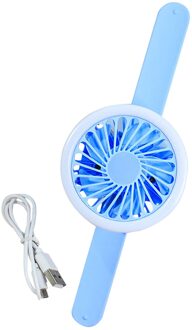 Creatieve Usb Opladen Drie Mute Fan Draagbare Licht Usb Opladen Ventilator Mini Horloge Kleine Ventilator Voor Pc Laptop Desktop