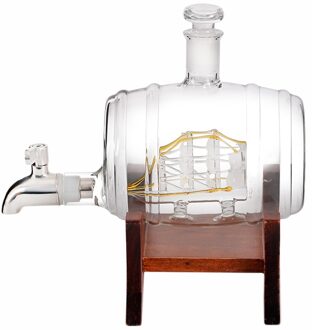 Creatieve Vat Whisky Karaf Set 1000Ml Drank Decanter Set Craft Wijnfles Houder Wijn Set Voor Bar Thuis party Decora