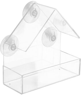 Creatieve Venster Vogel Feeders Clear Glas Venster Bekijken Vogelvoer Hotel Tafel Pinda Opknoping Zuig Voor Huisdier Vogels Outdoor #30