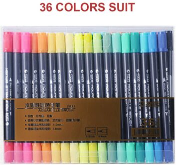 Creatieve Verf Marker Pen Double Headed Student Glas Schilderen Kunst Levert Waterdichte Metallic Acryl Kleurboeken Graffiti 36 stk