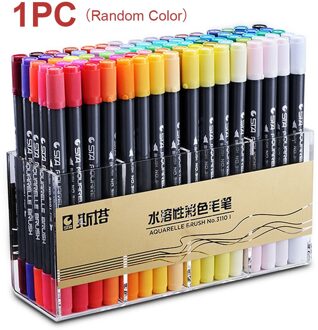 Creatieve Verf Marker Pen Double Headed Student Glas Schilderen Kunst Levert Waterdichte Metallic Acryl Kleurboeken Graffiti 6 stk willekeurig kleur