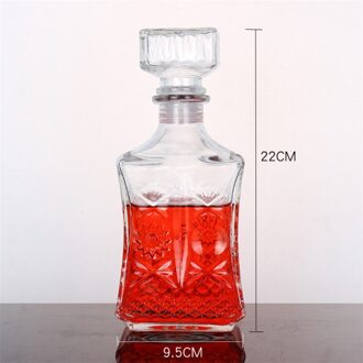 Creatieve Verzegelde Kristal Glas Rode Wijn Fles Wijn Decanter Whisky Liquor Schenker Thuis Bar Gereedschap Transparante Vodka Bier Pot Jug 750ml
