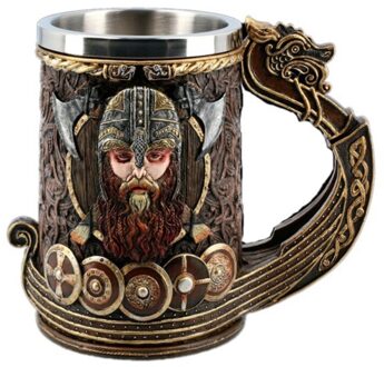 Creatieve Viking Piraat Bier Mok Unieke Koffiekopje Rvs Retro W0YC