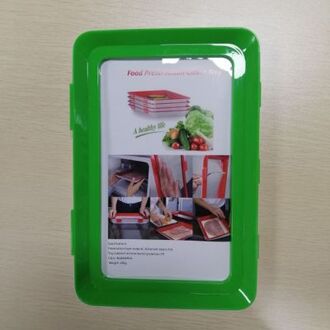 Creatieve Voedsel Behoud Lade Stapelbaar Vlees Verse Lade Magie Elastische Verse Herbruikbare Voedsel Opslag Container Opslag Gereedschap groen opslagruimte Trays