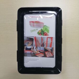 Creatieve Voedsel Behoud Lade Stapelbaar Vlees Verse Lade Magie Elastische Verse Herbruikbare Voedsel Opslag Container Opslag Gereedschap zwart opslagruimte Trays