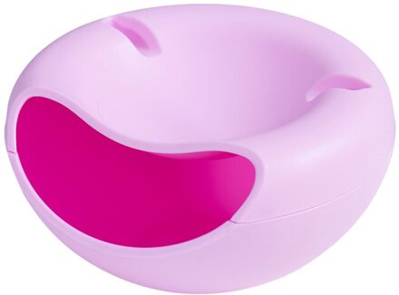 Creatieve Vorm Kom Perfect Voor En Droge Opbergdoos Moderne Woonkamer Vorm Kom Plastic Double-Layer Snack Opslag doos Kom roze