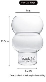 Creatieve Water Fles Golf Vorm Glas Cup Hittebestendig Bier Drinkware Thee Mok Koffie Sap Melk Thee Thuis Cafe drinkware