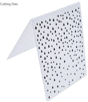 Creatieve Waterdrop Embossing Map Plastic Kaart Maken Postzegels Scrapbooking Papier Craft Supplies Diy