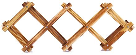 Creatieve Wijn Houder Thuis Bar Bier Wijn Stand Opvouwbare Houten Wijnrek Organizer Display Plank (5 Fles)