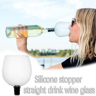 Creatieve Wijnglas Cup Topper De Whiskey Glas Te Drinken Rechte Uit De Fles Ondersteuning Keuken Accessoires Milieuvriendelijke