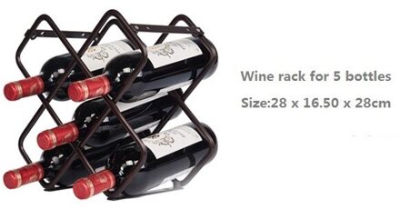 Creatieve Wijnrek Decoratie Beker Rack Ondersteboven Thuis Wijn Display Stand Creatieve Moderne Minimalistische Wijnrek rack for 5bottles