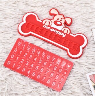 Creatieve Zachte Zuignap Tijdelijke Parkeren Teken Bewegende Auto Telefoonnummer Sign Bewegende Auto Parkeerkaart Auto Levert stijl B 4