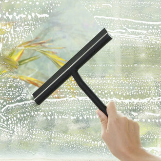 Creatieve Zuigmond Window Glas Ruitenwisser Schraper Cleaner Met Siliconen Blade Holder Haak Voor Badkamer Keuken Vensterglas Clearning nee hook