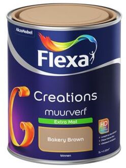 Creations - Muurverf Extra Mat - Bakery Brown - 1 liter