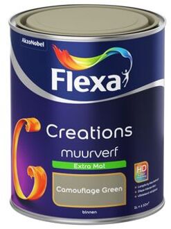 Creations - Muurverf Extra Mat - Camouflage Green - 1 liter