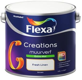 Creations - Muurverf Extra Mat - Fresh Linen - 2,5 liter Wit