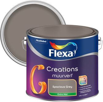 Creations - Muurverf Extra Mat - Spacious Grey - 2,5 liter Grijs