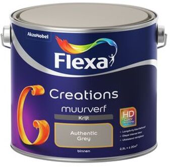 Creations - Muurverf Krijt - Authentic Grey - 2,5 liter