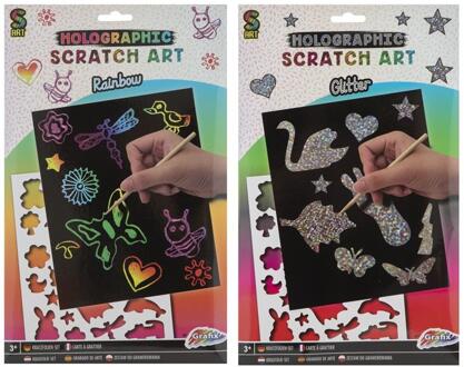 Creative Craft Group Graveerkunst Knutselset Regenboog Zwart